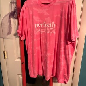 Southern Bliss 3x pink bleached “perfectly imperfect” graphic tee